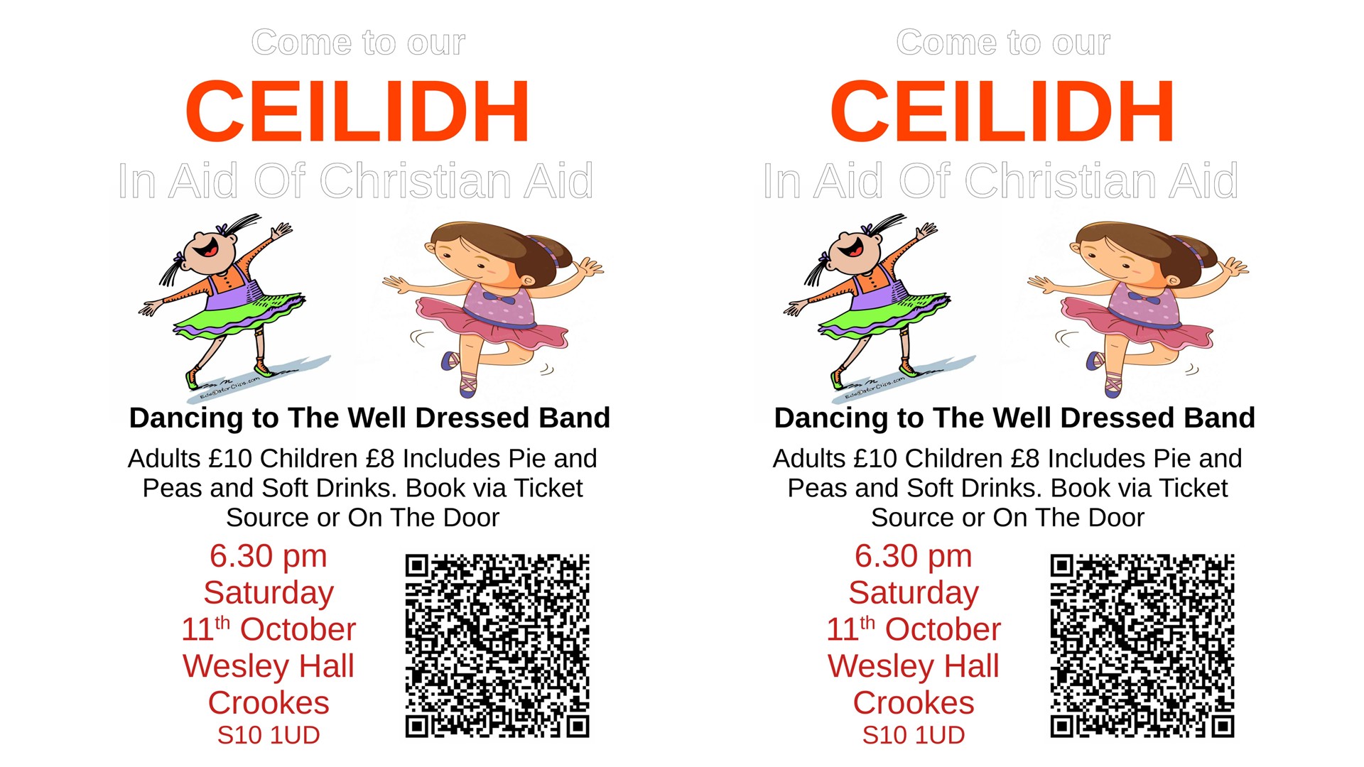 Christian Aid Ceilidh Flyer