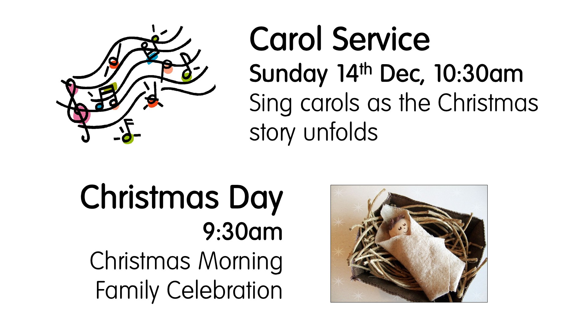 Christmas Services Flyer